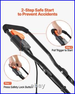 VEVOR 12A 17 in Electric Corded Snow Shovel 20 ft Throw Distance Snow Thrower