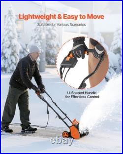 VEVOR 12A 17 in Electric Corded Snow Shovel 20 ft Throw Distance Snow Thrower