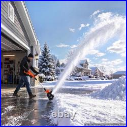 VEVOR 40V 13.5 Electric Snow Shovel Cordless 2 x 4.0Ah Battery 20 ft Snow Blow