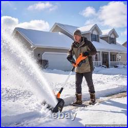 VEVOR 40V 13.5 Electric Snow Shovel Cordless 2 x 4.0Ah Battery 20 ft Snow Blow