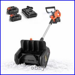 VEVOR 40V 13.5 Electric Snow Shovel Cordless 2 x 4.0Ah Battery 20 ft Snow Blow
