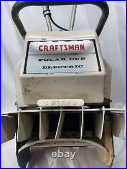 Vintage Sears Craftsman Snow Thrower Polar Cub Electric 131.81957 Works Rare