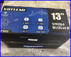 Votlemi 13 Snow Blower 20 foot throwing distance bushless motor battery power