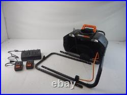 WORX WG471 40V 20 Cordless Snow Blower, Black/Orange
