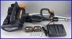 Worx Nitro 40V 12 in. Snow Shovel WG460 2 x 4.0 AH Batteries + Charger