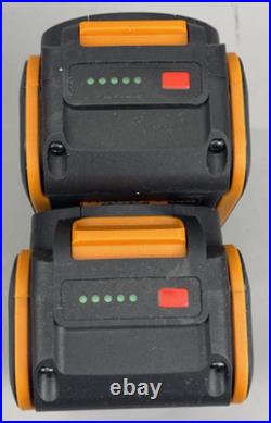 Worx Nitro 40V 12 in. Snow Shovel WG460 2 x 4.0 AH Batteries + Charger