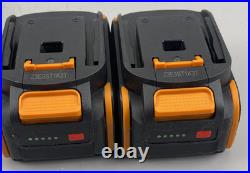 Worx Nitro 40V 12 in. Snow Shovel WG460 2 x 4.0 AH Batteries + Charger
