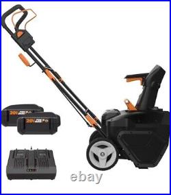 Worx Nitro 40V 20 Cordless Snow Blower Bundle (2 Batteries and Charger) WG471