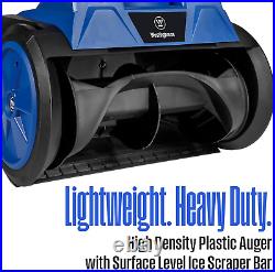 Wsnow18 Corded Snow Blower 18 Inch, Dual LED Lights, Electric Snow Blower with 2