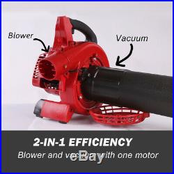 X-BULL Leaf Blower Powered Vacuum Handheld Commercial Yard Outdoor 26ccGasoline