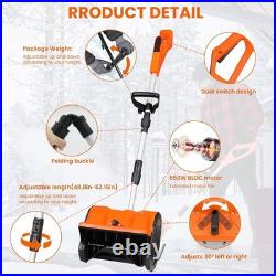 XHHEZQ 13 Cordless Snow Shovel 2x 48V 600W Motor 4-Ah Battery