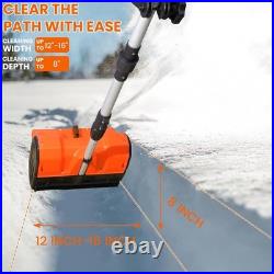 XHHEZQ 13 Cordless Snow Shovel 2x 48V 600W Motor 4-Ah Battery