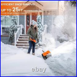 XHHEZQ 13 Cordless Snow Shovel 2x 48V 600W Motor 4-Ah Battery