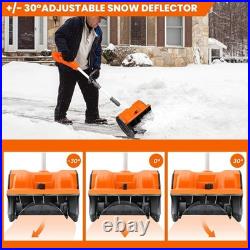 XHHEZQ 13 Cordless Snow Shovel 2x 48V 600W Motor 4-Ah Battery