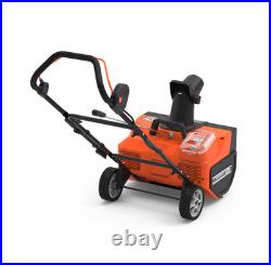 Yard Force 22-In Snow Blower 60V Battery Powered LED Headlight Free Ship