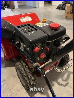 Yard Machines 24in 179cc Two-Stage Gas Snow Blower, Electric Start, Red/Black Yard Machines 24in 179cc Two-Stage Gas Snow Blower, Electric Start, Red/Black