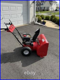 Yard Machines 26 Two Stage Gas Snow Blower 208cc Electric Start Red