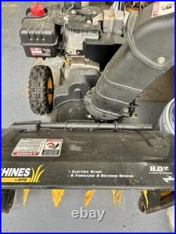 Yard Machines 26 in Two-Stage Gas Snow Blower Electric Start Chute Control