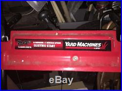 Yard Machines 31AS63EE700 208cc snowblower 2 stage yard machine electric start