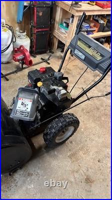 Yard Machines Gold 8.5 HP 26 Two Stage Gasoline Snow Blower Halogen Light 26 in