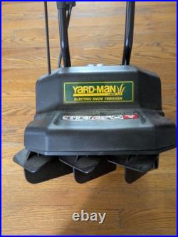 Yarm Man 31A-040-701 Electric Snow Thrower Adjustable Angle 12.5 Wide With Manual