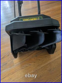 Yarm Man 31A-040-701 Electric Snow Thrower Adjustable Angle 12.5 Wide With Manual