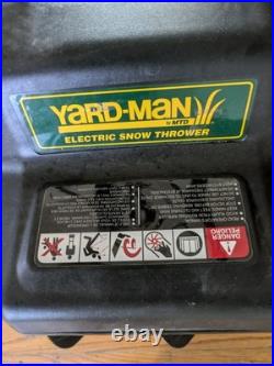 Yarm Man 31A-040-701 Electric Snow Thrower Adjustable Angle 12.5 Wide With Manual