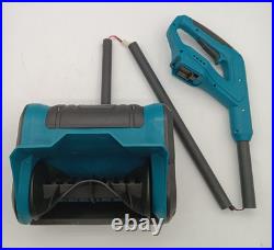 Zeekmuss 21V Cordless Snow Sweeper +2 Batteries with charger +2 Gloves +Handle